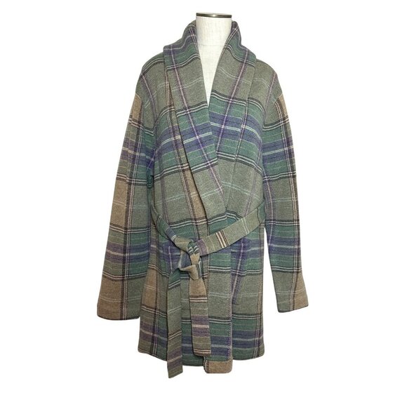 Polo Ralph Lauren Wool Shawl Collar Coatigan Womens Size XL Sweater Coat Pockets - Picture 4 of 12